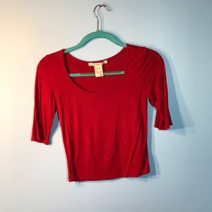 red quarter sleeve from macy’s